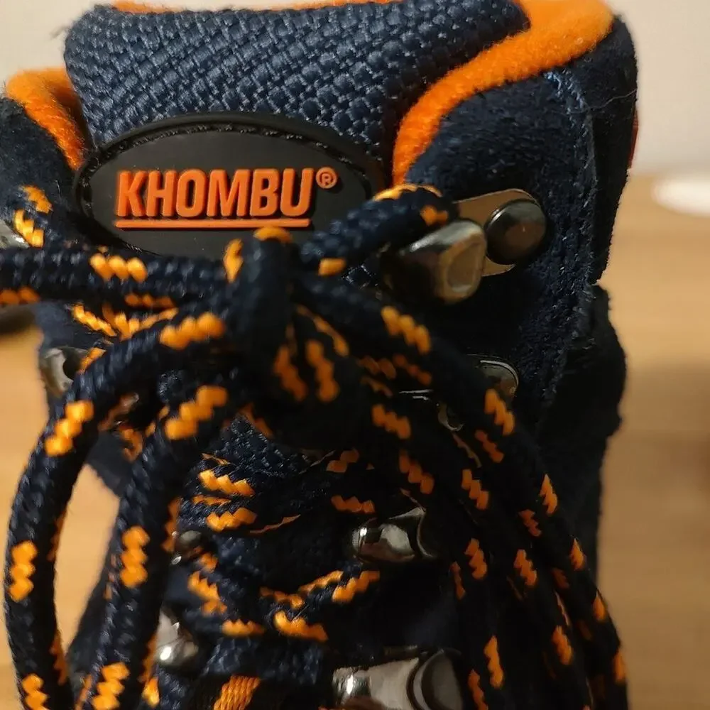 Khombu Kids Snow Boots Size 9M Orange Blue Black Waterproof Winter Rain Boots